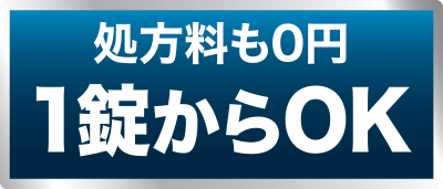 1錠からOK